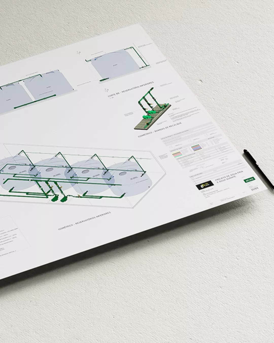 Render de projeto hidrossanitário